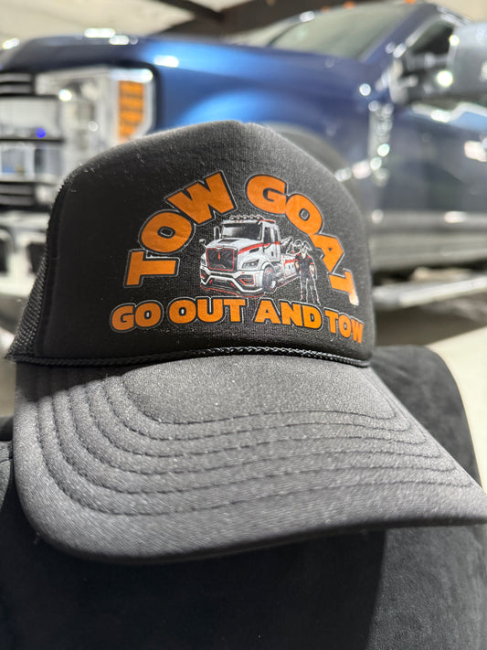 TOW GOAT (TRUCKER HAT) Black